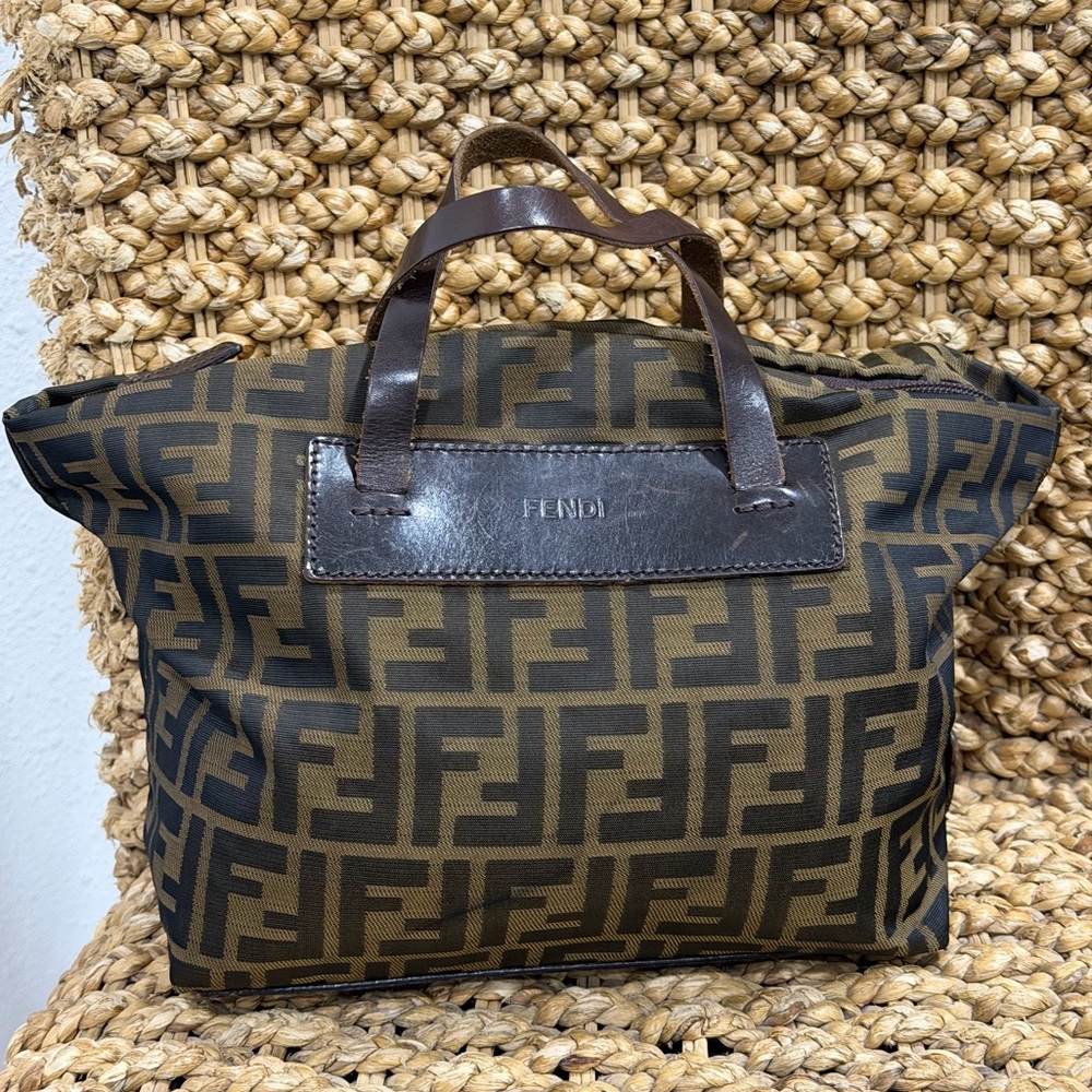 Vintage Fendi Zucca Monogram Tote Bag